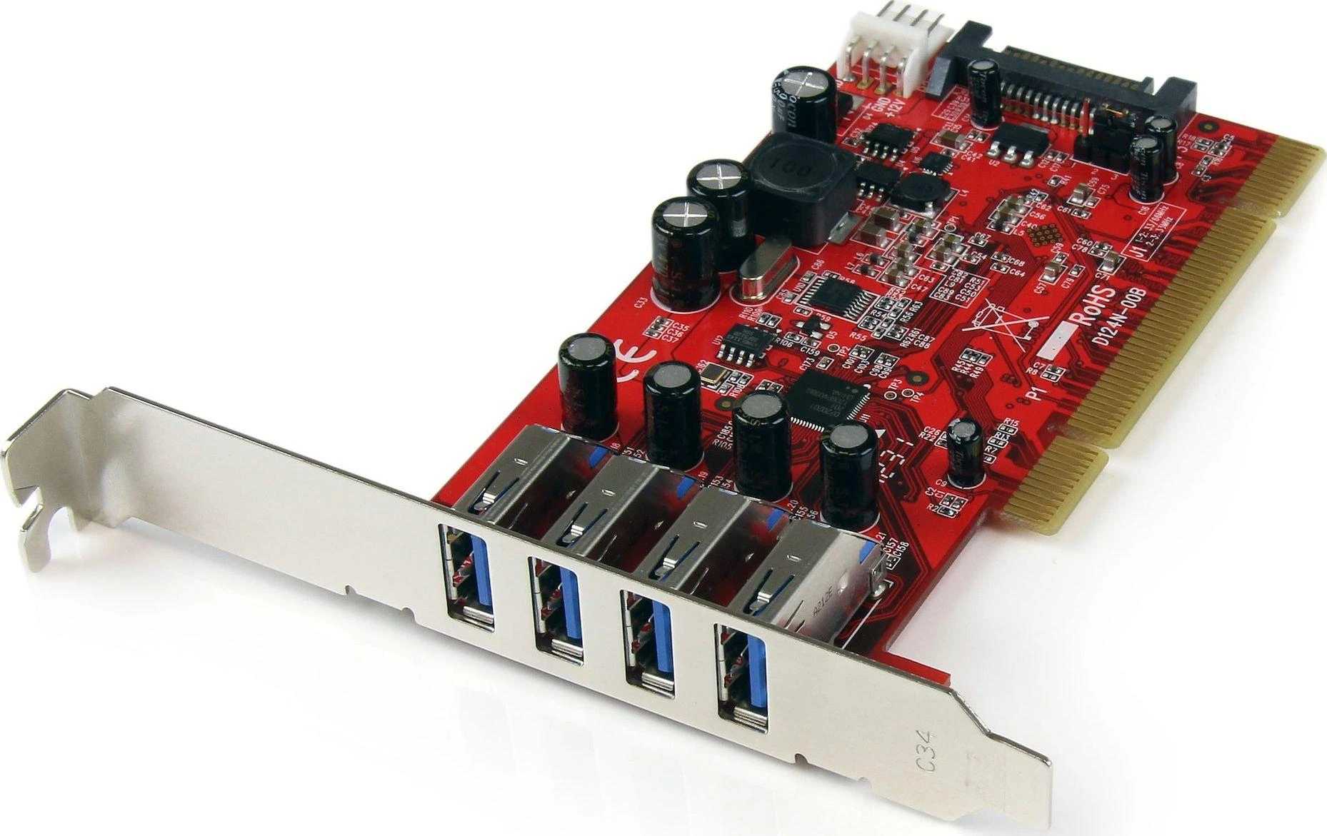 PCI kortelė Startech PCIUSB3S4