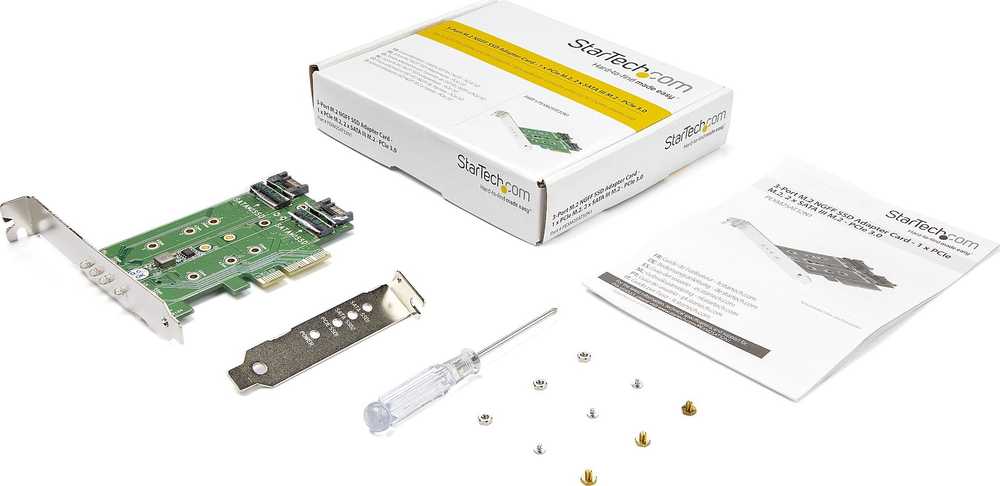 Kontroler StarTech PCIe 3.0 x4 -2x M.2 B-key + M.2 M-key (PEXM2SAT32N1)