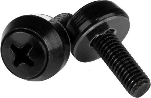 StarTech Rinkinys varžtai M5 x 12mm/poveržlės/veržlės - 100vnt. Juoda (CABSCREWM52B)