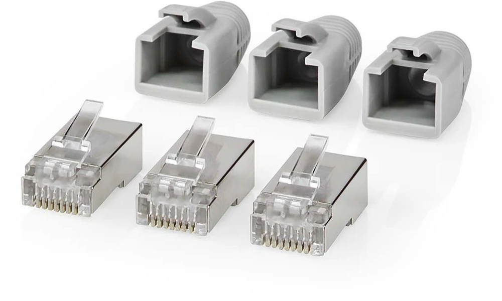 Nedis Kištukas RJ45 (8P8C) Pass Through CAT6 FTP kabeliui (10 vnt)