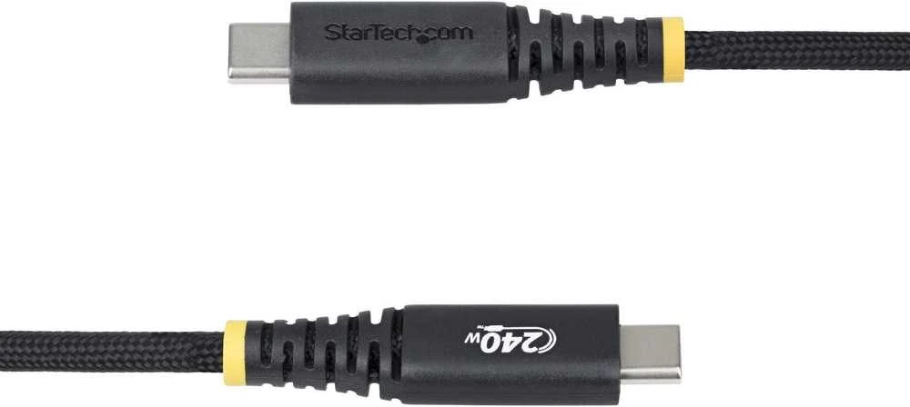 USB kabelis StarTech USB-C - USB-C 2 m, juodas (S2CEPR2M-USBSL-CABLE)