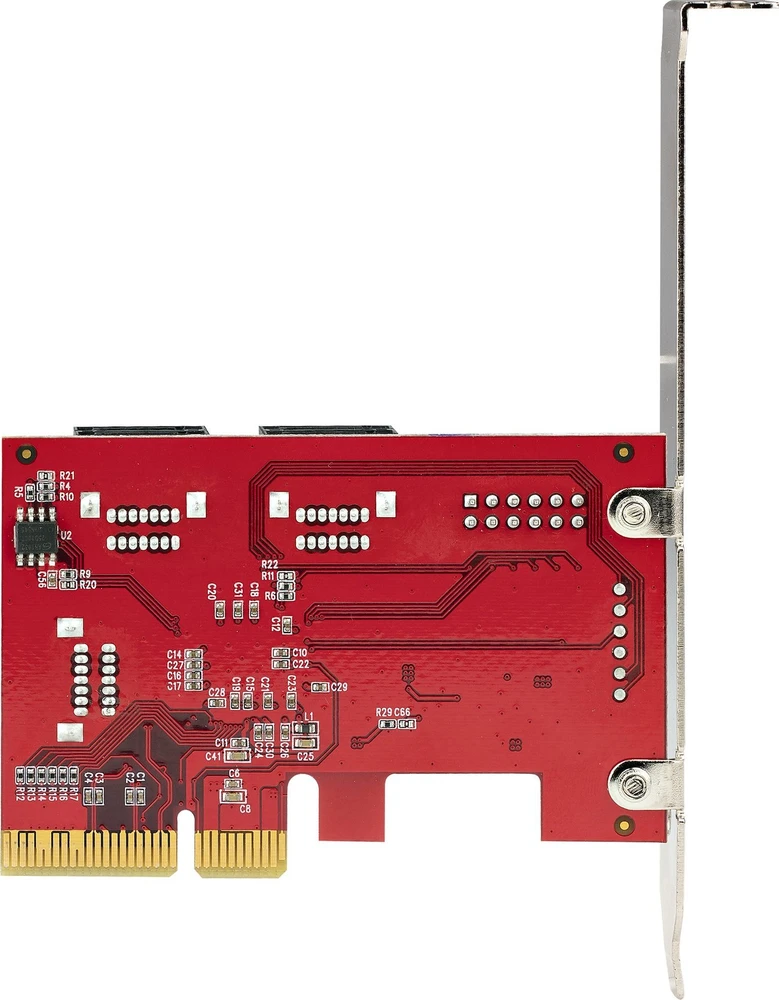 „StarTech SATA PCIE“ plokštė – 6 prievadų (6 GB/s) / PCIE SATA išplėtimo plokštė ASM1166