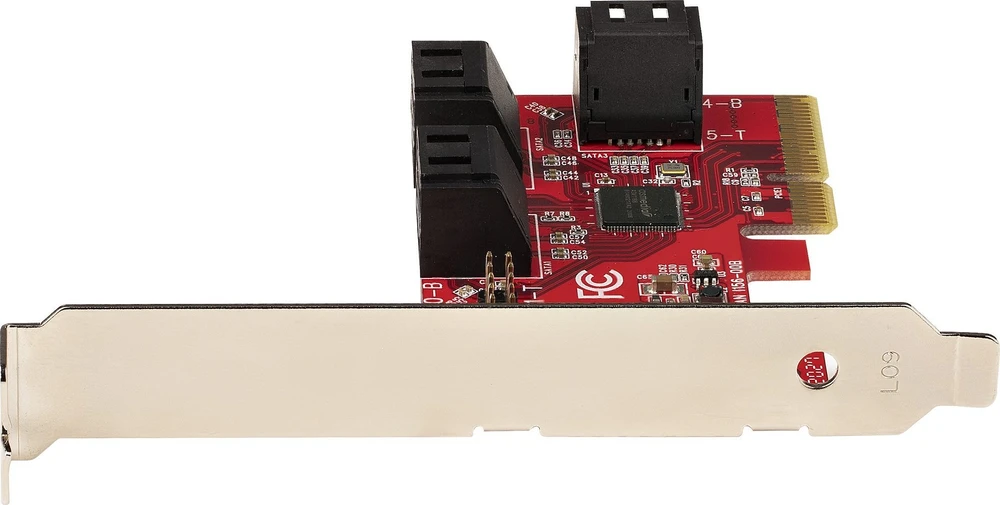 „StarTech SATA PCIE“ plokštė – 6 prievadų (6 GB/s) / PCIE SATA išplėtimo plokštė ASM1166