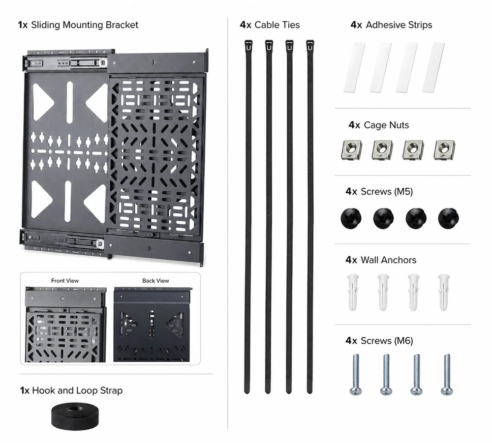 StarTech Slide-out AV component panel (1S-AV-WALL-MOUNT)