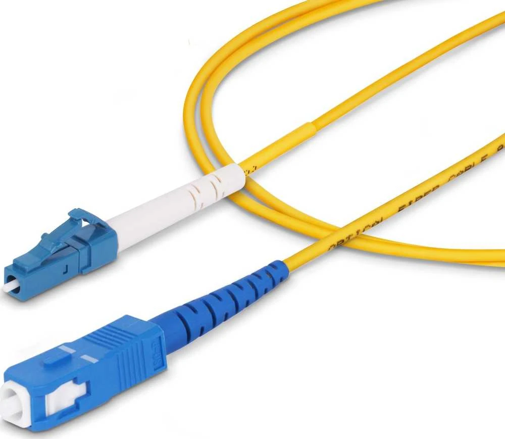 „StarTech SPSMLCSC-OS2-1M InfiniBand“ / šviesolaidinis kabelis LC SC Geltonas
