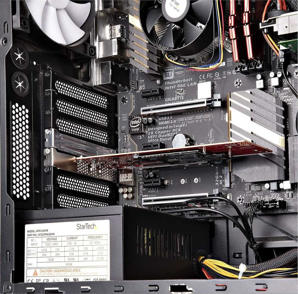 StarTech StarTech DUAL-M2-PCIE-CARD-B vidinis M.2 adapteris
