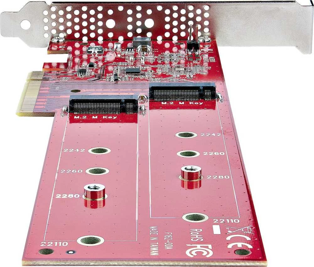StarTech StarTech DUAL-M2-PCIE-CARD-B vidinis M.2 adapteris