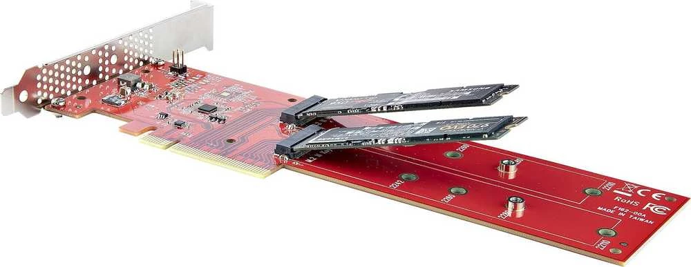 StarTech StarTech DUAL-M2-PCIE-CARD-B vidinis M.2 adapteris