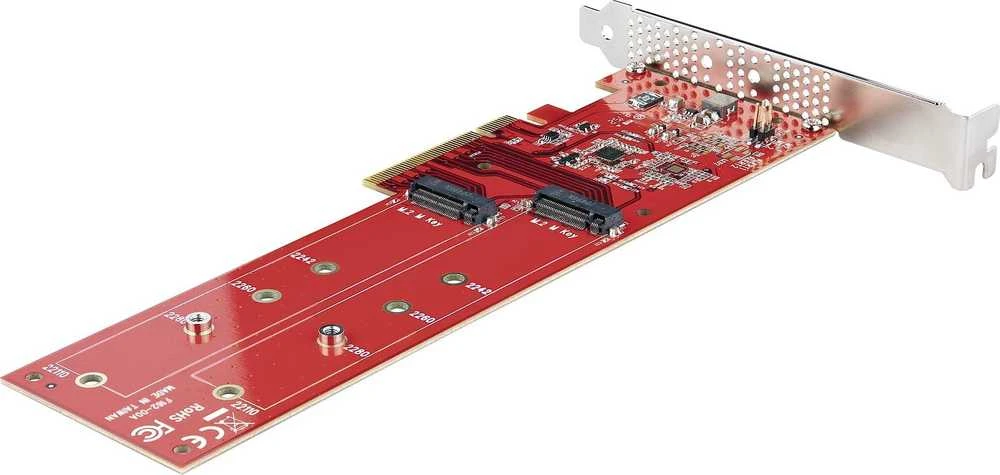 StarTech StarTech DUAL-M2-PCIE-CARD-B vidinis M.2 adapteris
