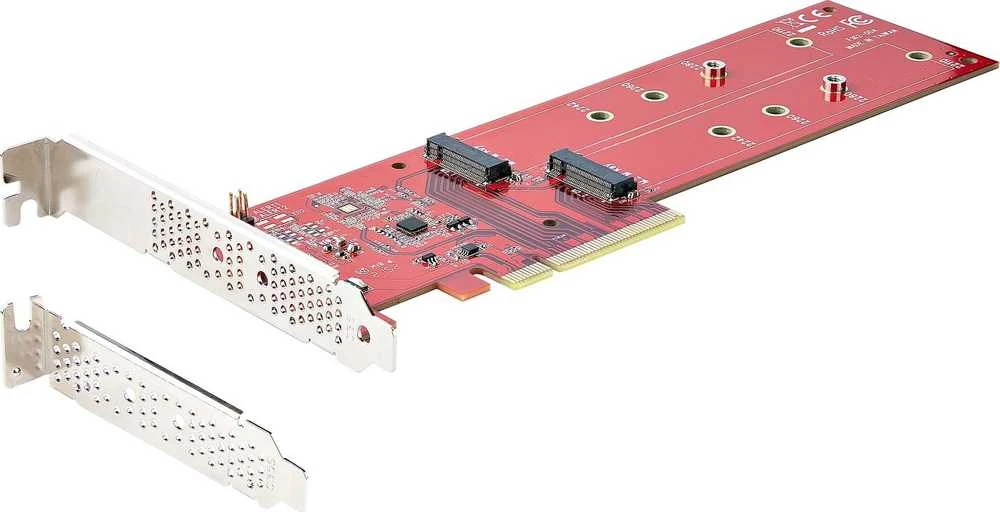 StarTech StarTech DUAL-M2-PCIE-CARD-B vidinis M.2 adapteris