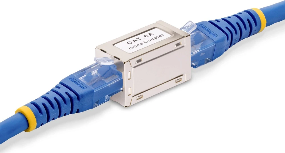 „StarTech“ ekranuotas RJ45 jungiklis CAT6A/Ethernet jungtis, išorinis/išorinis
