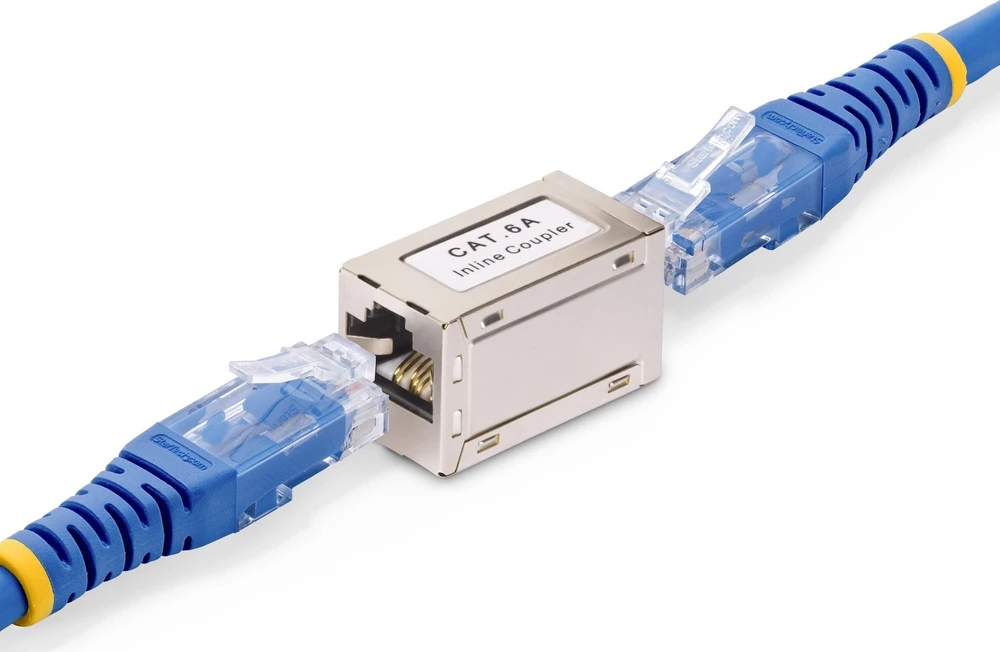 „StarTech“ ekranuotas RJ45 jungiklis CAT6A/Ethernet jungtis, išorinis/išorinis
