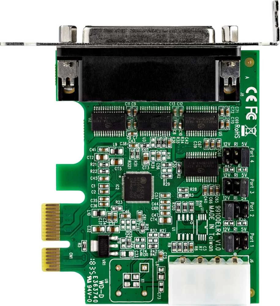 StarTech 4 PORT PCIE RS232 SERIAL CARD/.