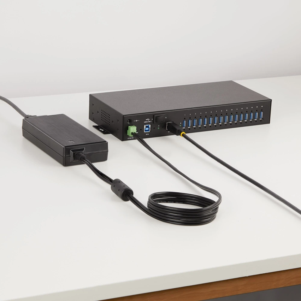 StarTech 16 prievadų USB šakotuvas su maitinimo bloku
