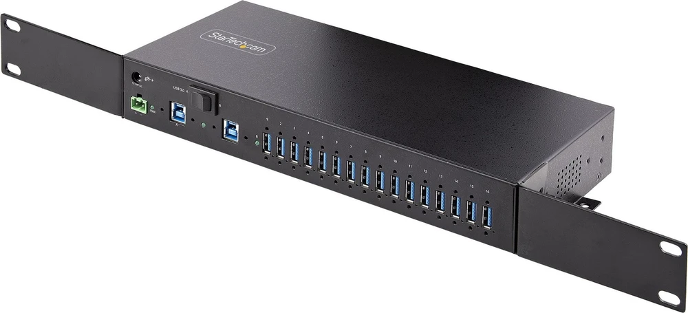 StarTech StarTech S5G16AINDS-USB-A-HUB šakotuvai ir koncentratoriai 2 x USB 3.2 Gen 1 (3.1 Gen 1) Type-B 5000 Mbit/s Juoda
