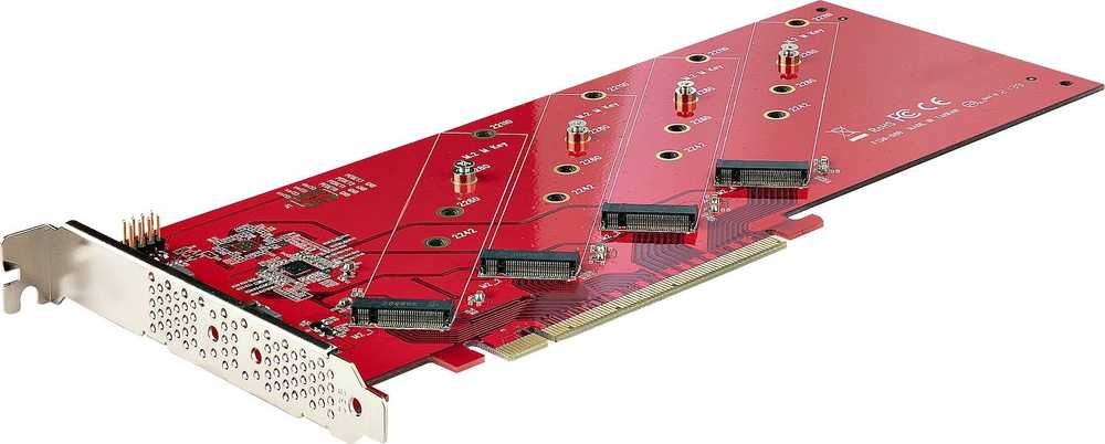 Startechcom „StarTech QUAD M.2 PCIE X16 SSD“ adapteris / su bifurkacija PCIE 4.0
