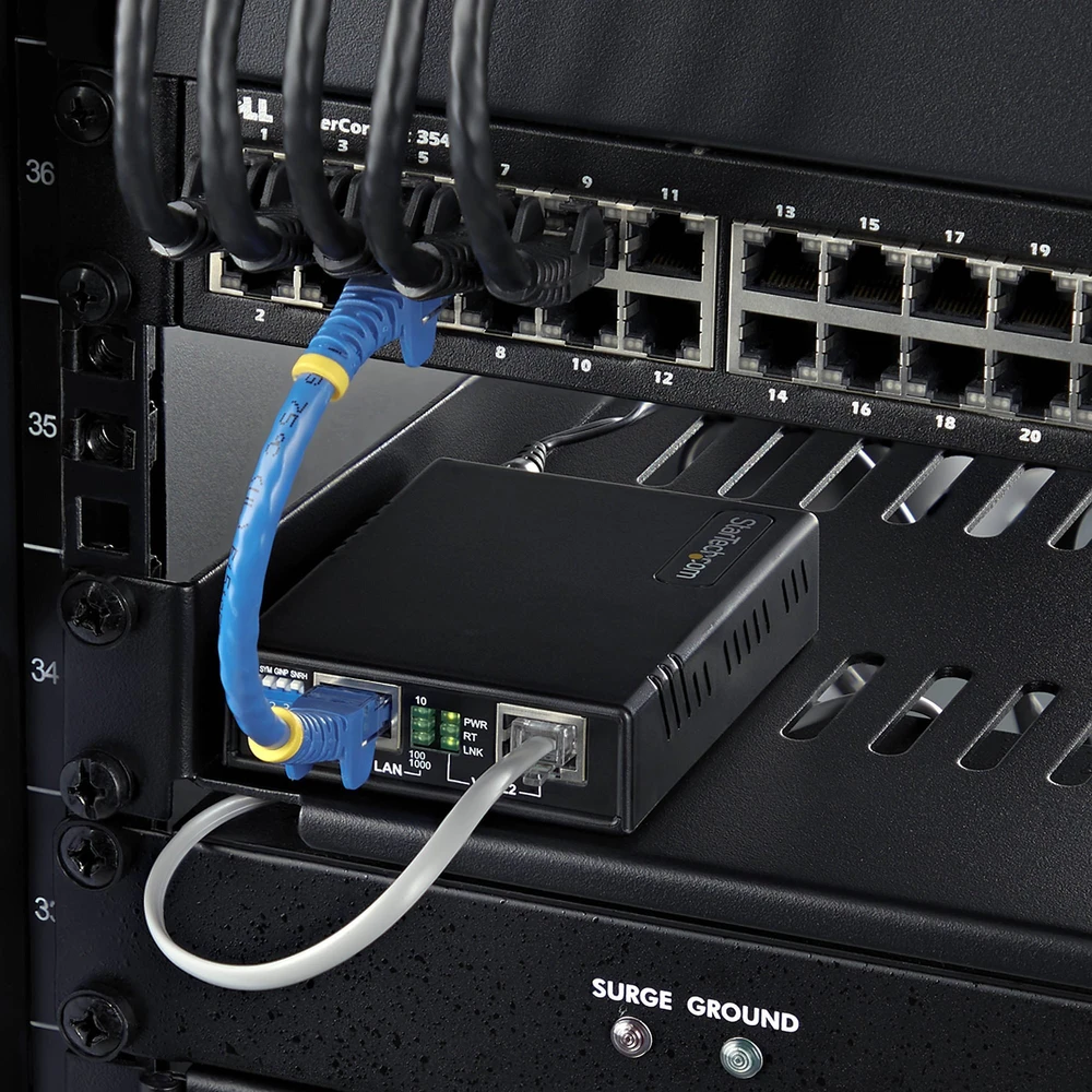 StarTech STARTECH.COM VDSL2 Ethernet išplėtimo rinkinys vienu laidu, kartotuvas ilgiems atstumams iki 1 km, 110VDSLEXTEU atitikmuo, atitinka TAA