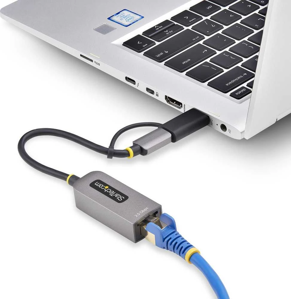 „StarTech“ USB TYPE-C ETHERNET ADAPTERIS / ETHERNET ADAPTERIS SU USB-A KONVERTU