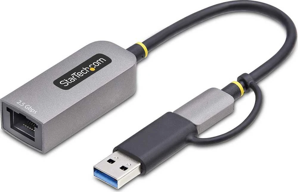 „StarTech“ USB TYPE-C ETHERNET ADAPTERIS / ETHERNET ADAPTERIS SU USB-A KONVERTU