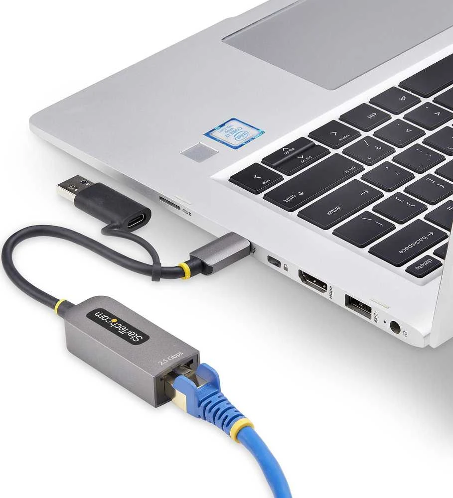 „StarTech“ USB TYPE-C ETHERNET ADAPTERIS / ETHERNET ADAPTERIS SU USB-A KONVERTU