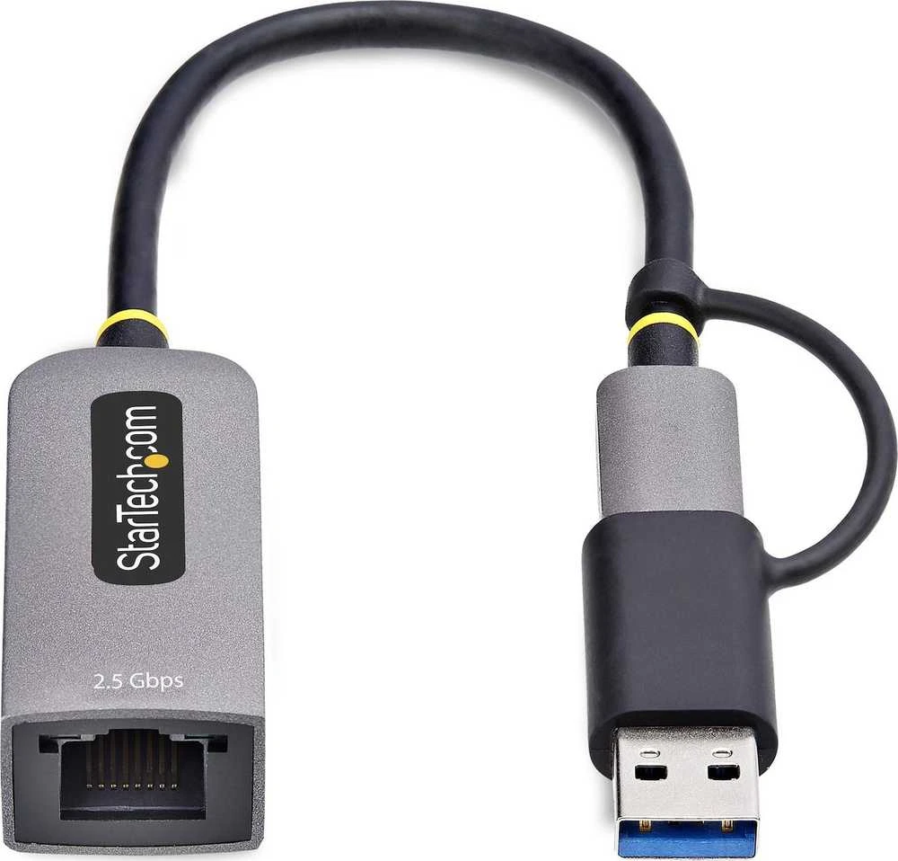 „StarTech“ USB TYPE-C ETHERNET ADAPTERIS / ETHERNET ADAPTERIS SU USB-A KONVERTU