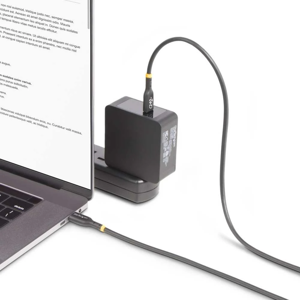 StarTech USB-C į USB-C laidas 1 m juodas (USB2EPR1M)