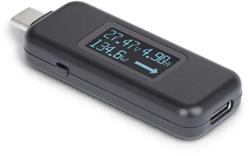 USB-C galios matuoklis su skaitmeniniu ekranu