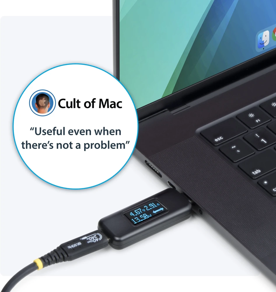 StarTech USB-C POWER TESTER 240W/BI-DIRECTIONAL VOLTAGE/CURRENT