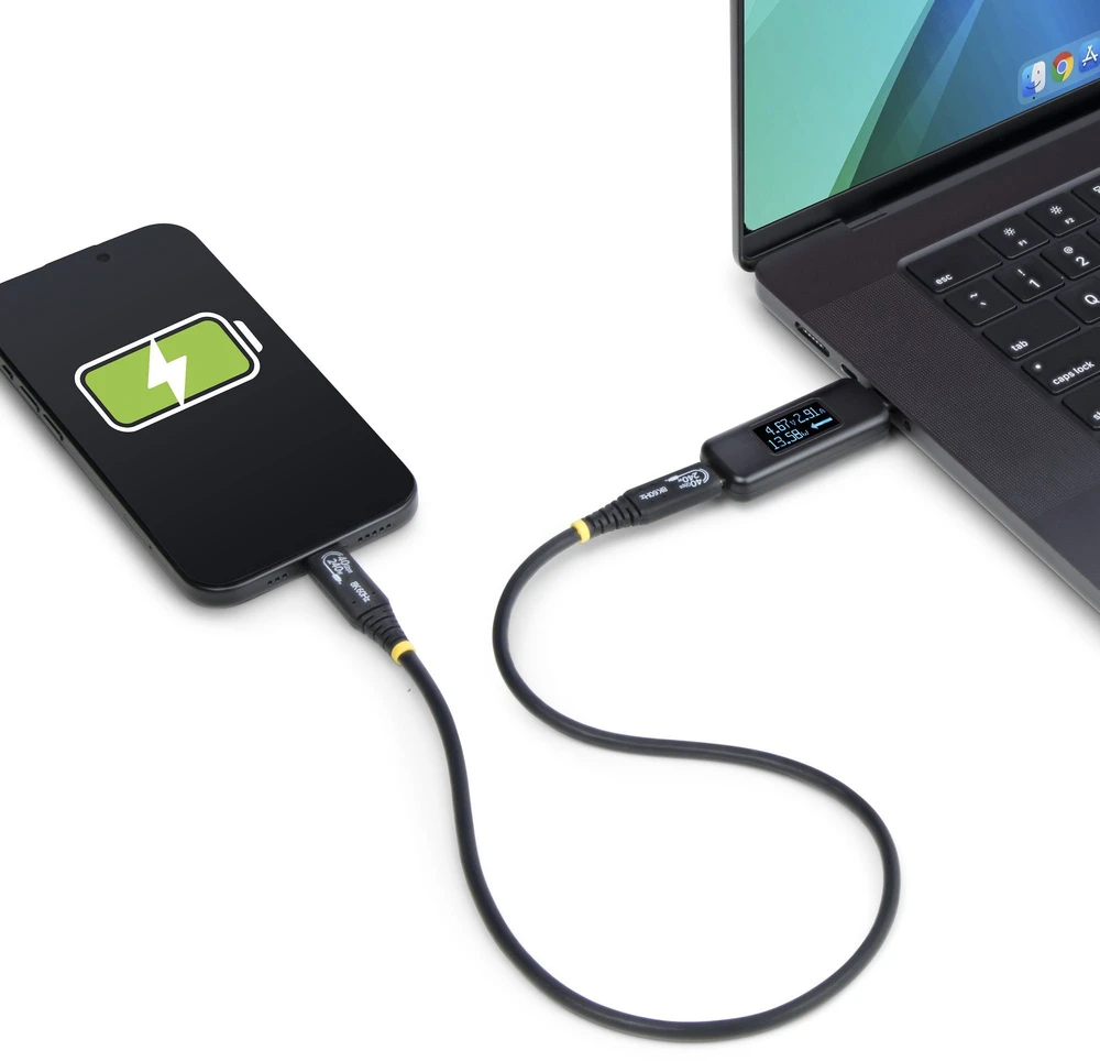 StarTech USB-C POWER TESTER 240W/BI-DIRECTIONAL VOLTAGE/CURRENT