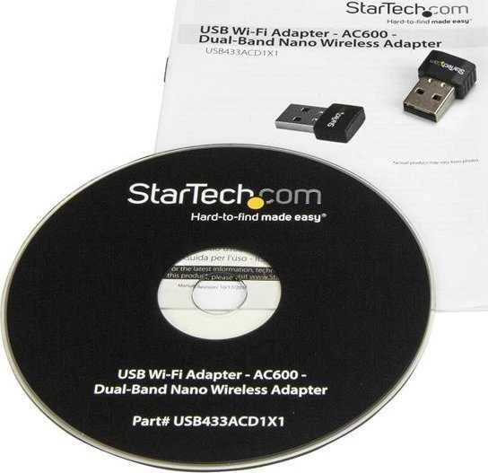 Startech USB Wi-Fi adapteris su diegimo disku