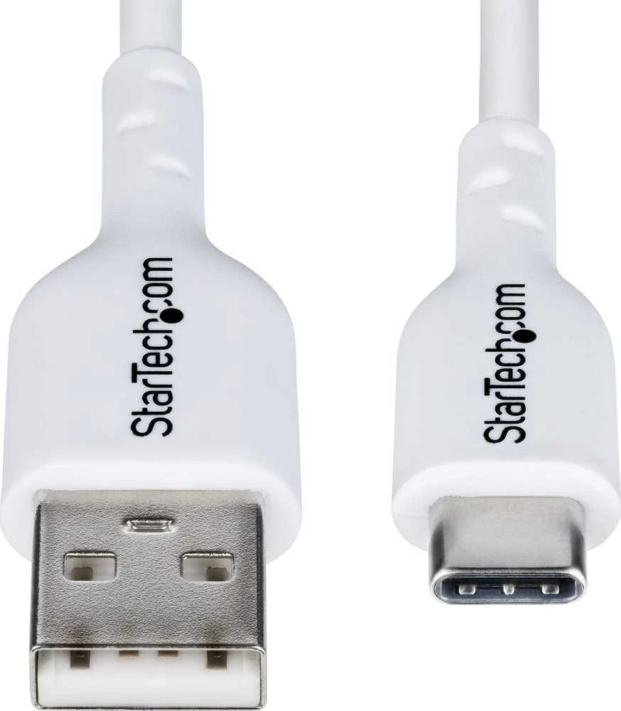 „StarTech“ USB-A į USB-C kabelis, 1 m, Baltas/Įkroviklio laidas, USB 2.0 duomenų perdavimas
