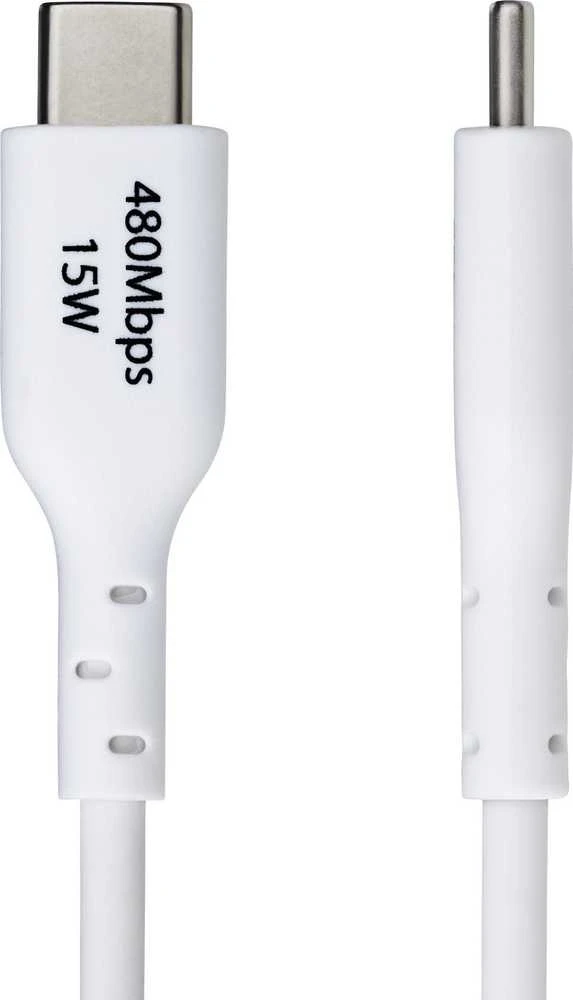 „StarTech“ USB-A į USB-C kabelis, 1 m, Baltas/Įkroviklio laidas, USB 2.0 duomenų perdavimas