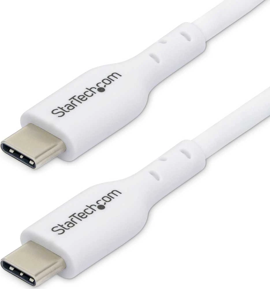 „StarTech Baltas“ USB-C įkrovimo laidas, 2 m, 60 W, maitinimo šaltinis, M/M, Type-C