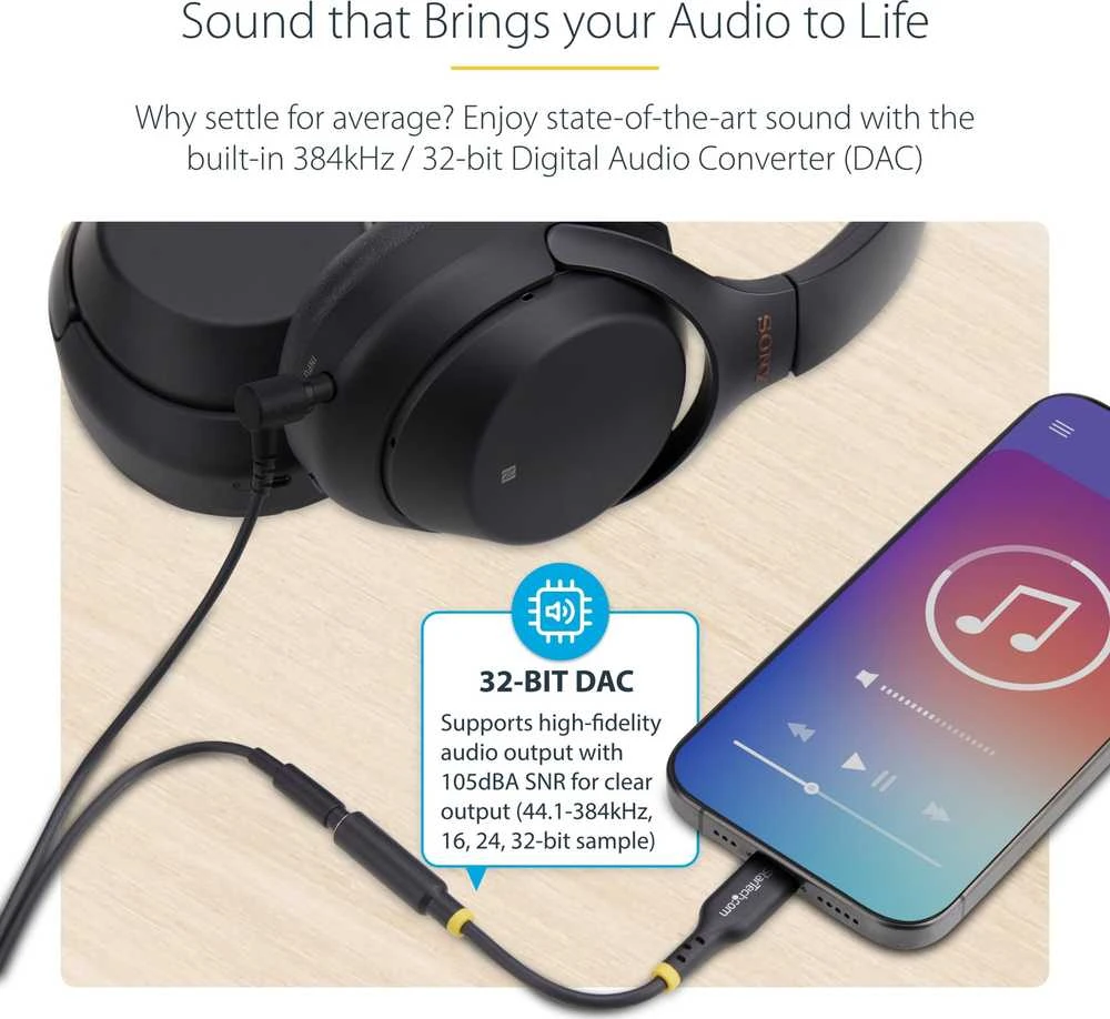 VGA laidas Startech USBCAUDIO2 Juoda