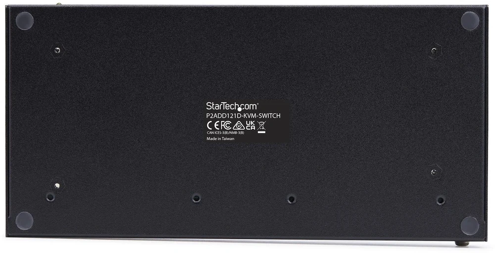 Przełącznik StarTech StarTech.com 2-Port Dual-Monitorius DisplayPort KVM Switch with Dual View Video Matrix, 4K 60Hz, 4x USB Hub Ports, Hotkey Switching, DP 1.2 Matrix KVM, TAA Compliant, 3840 x 2160 pikselių, 4K Ultra HD, 36 W, Juodas