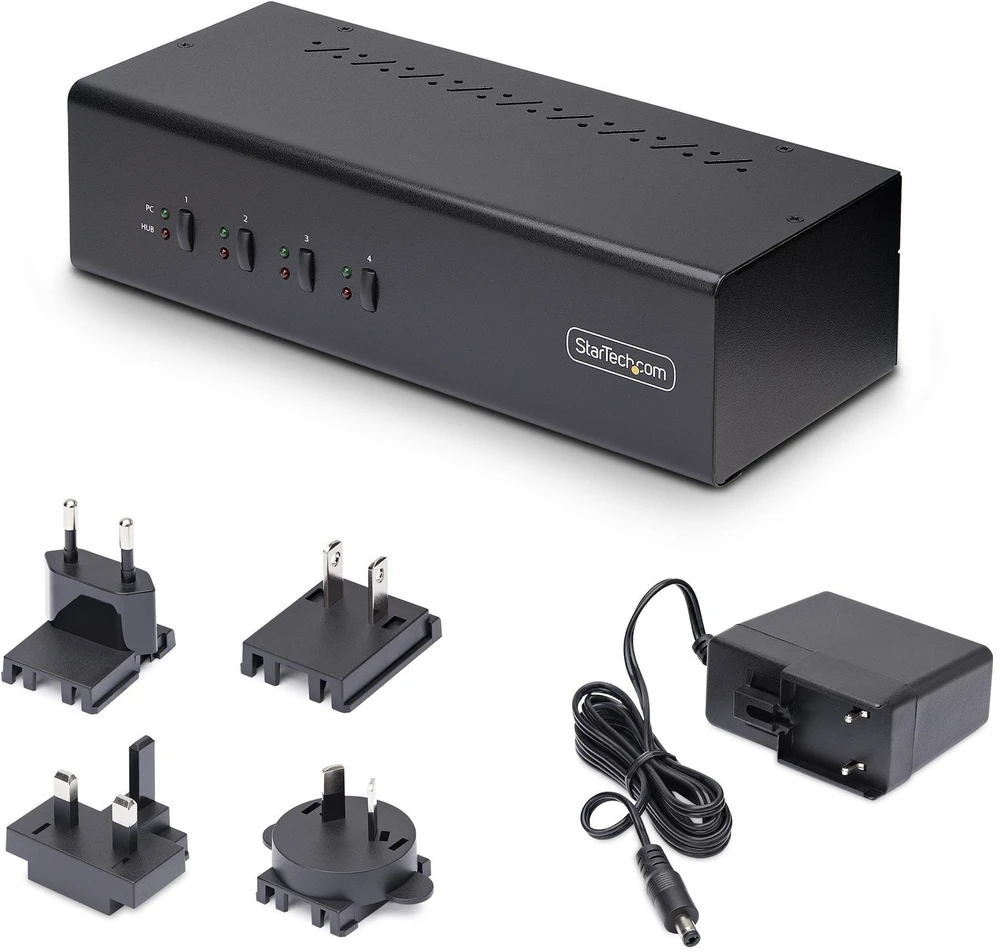 StarTech 4-PORT DUAL-MONITORIUS KVM SWITCH/.