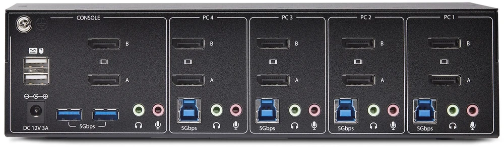StarTech 4-PORT DUAL-MONITORIUS KVM SWITCH/.
