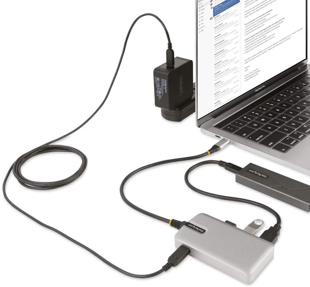 USB ŠAKOTUVAS StarTech StarTech HB31C3A1CDPPD3 šakotuvai ir šakotuvai USB 3.2 Gen 2 (3.1 Gen 2) Type-C 10000 Mbit/s Sidabrinis
