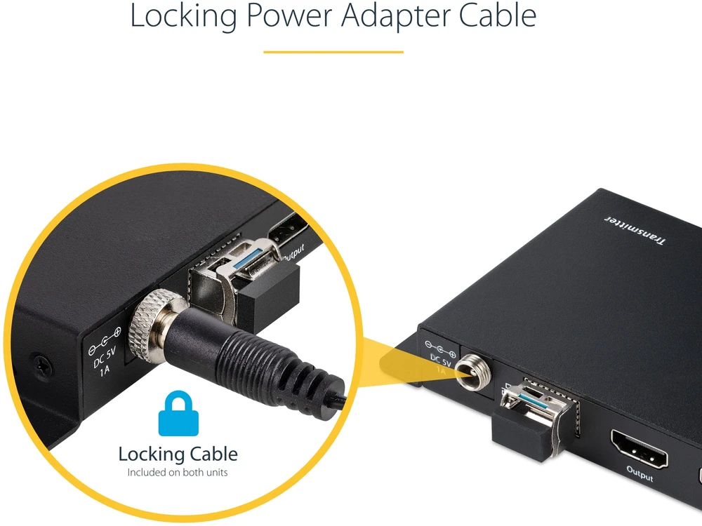 StarTech 4K 60HZ HDMI FIBER EXTENDER/.