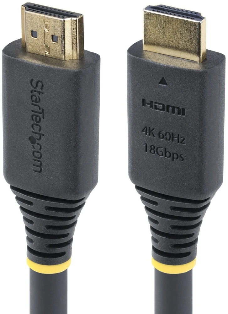„StarTech“ 5 m aukščiausios kokybės sertifikuotas HDMI kabelis / HDMI laidas / 4K 60Hz / HDR10 / ARC