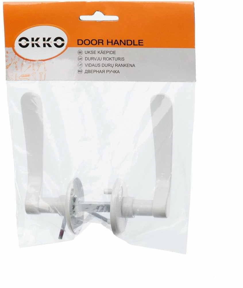 Okko Vidaus durų rankena, 24/006, dažyta balta spalva
