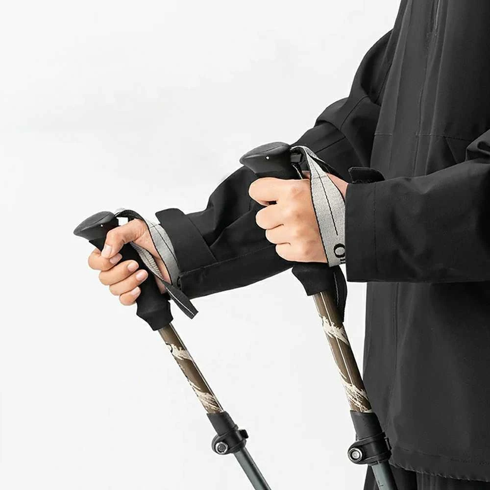 Qunature Nordic Walking Trekking Pole Aluminum 110 – 130 cm 1 pc. – rudos spalvos