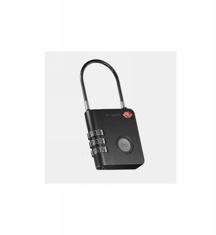 KEYSMART išmanioji spyna; TSA patvirtinta „Find My Lock“, Juodas