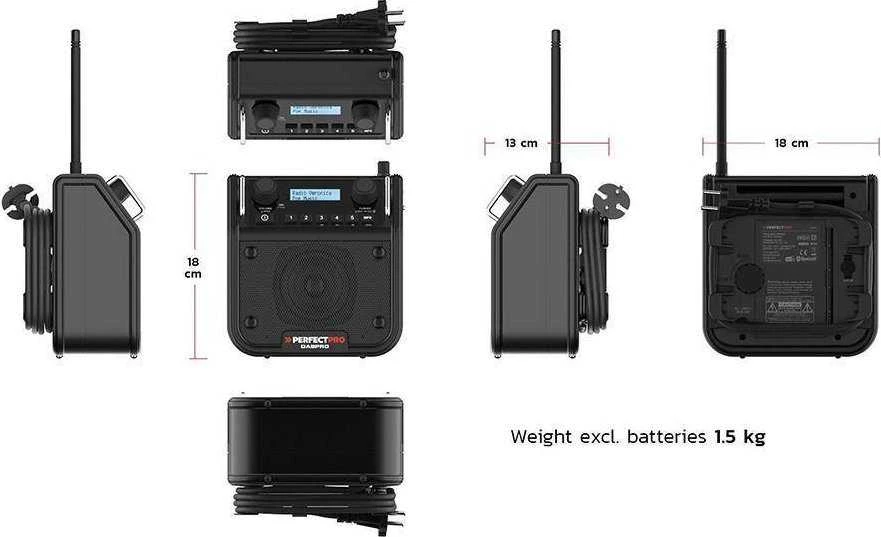 Perfectpro Radio budowlane Radio budowlane DABPRO