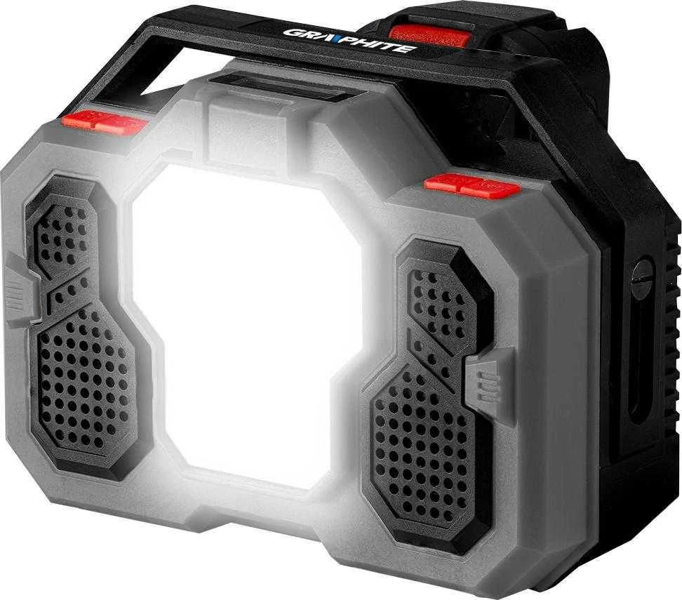 Bluetooth® garso kolonėlė Graphite 58GE104; 18 V (be akumuliatoriaus ir pakrovėjo)