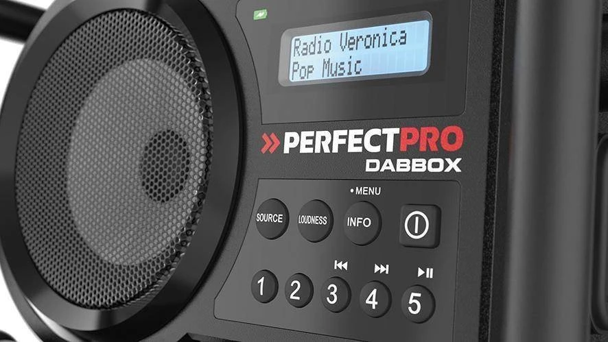 Perfectpro Statybvietės radijas DABBOX statybvietės radijas
