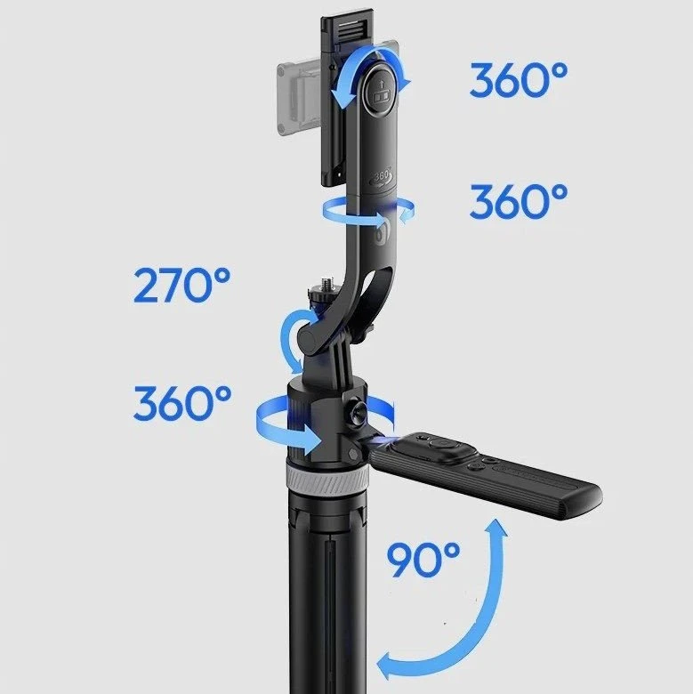 Ulanzi TT23 165 cm išmanusis trikojis su 360° veido sekimu ir Bluetooth nuotolinio valdymo pultu