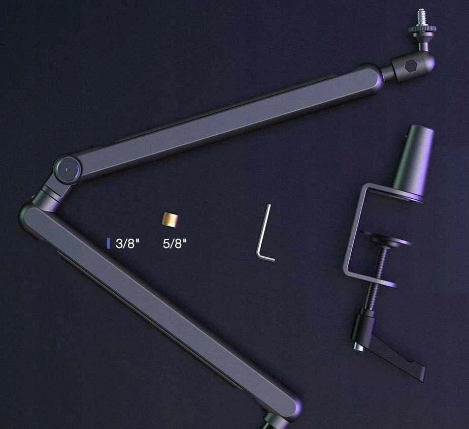 Fifine Microphone Fifine BM88W statyw biurkowy do mikrofonu balta