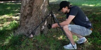 Stovas - Fotopro X-go Gecko E2 Ultralight Aluminum 1.13 kg 8kg apkrovos talpa