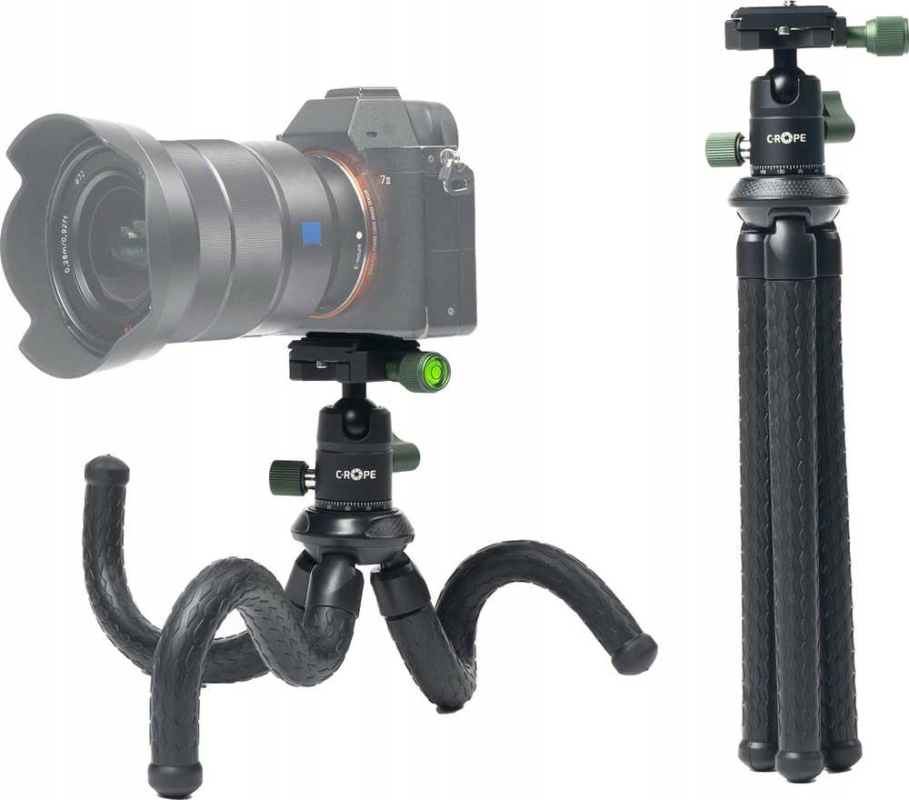 Manfrotto C-ROPE Creatorpod lankstus trikojis su 360° rutuline galvute, 30 cm, mažmeninė prekyba